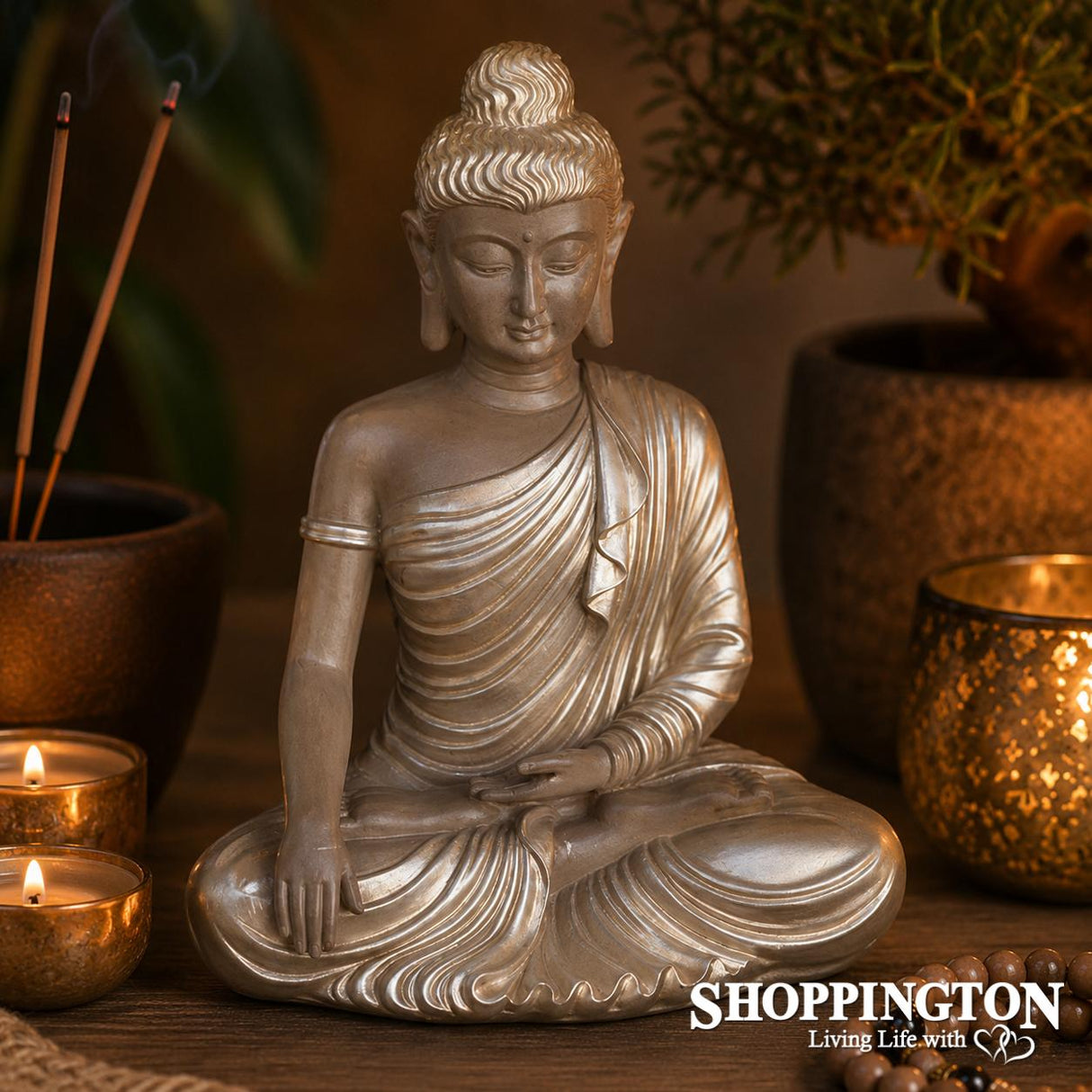 Meditating Gold Buddha