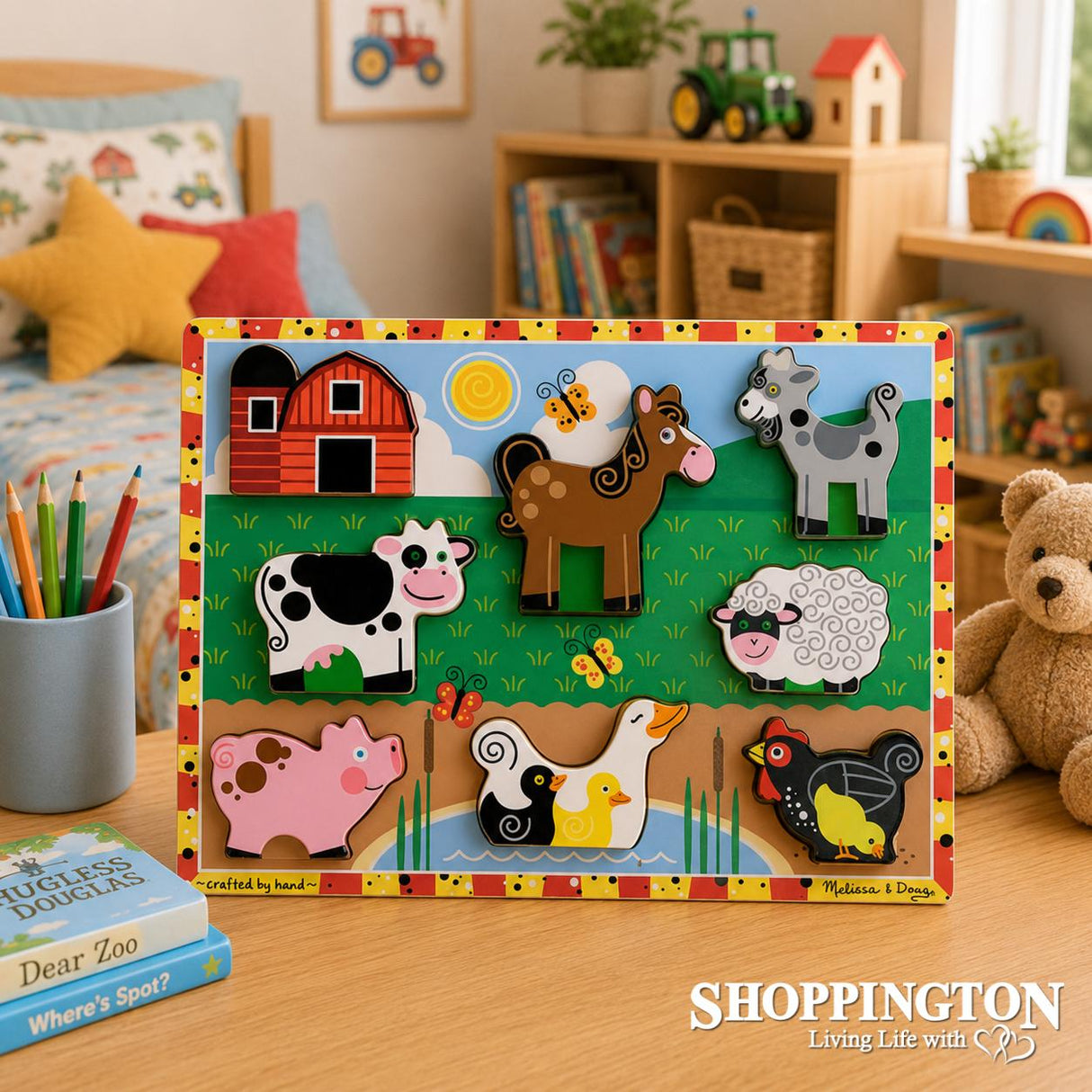 Melissa & Doug - Chunky Wooden Puzzle / Farm