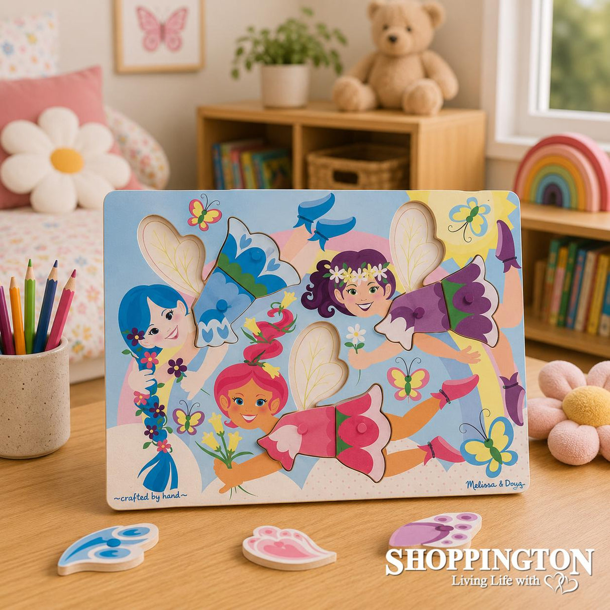 Melissa & Doug - Dress-up Fairies Peg Puzzle