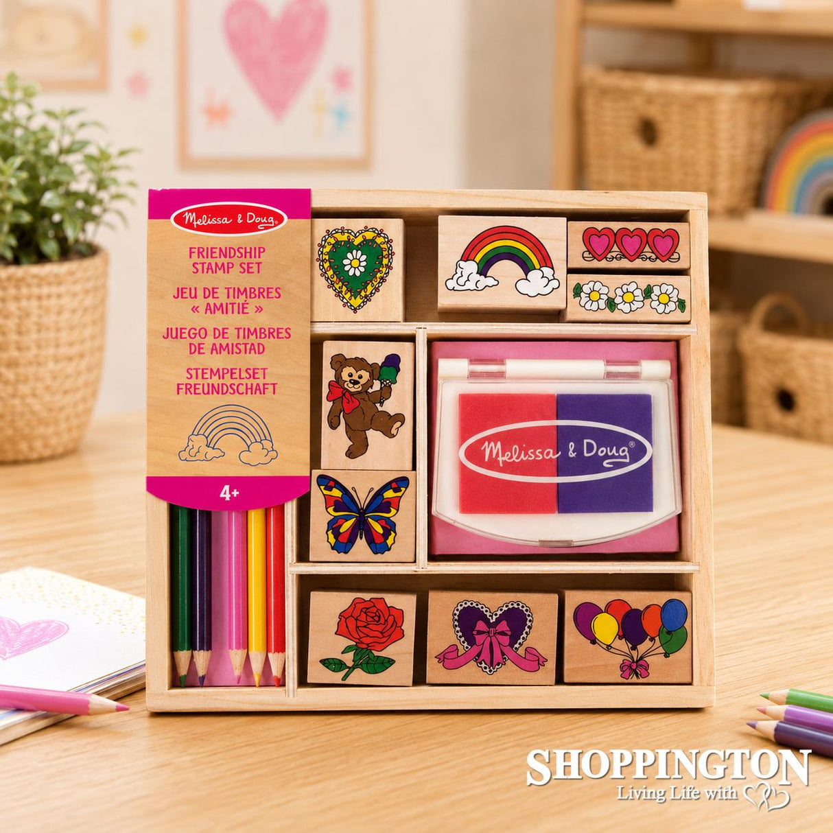 Melissa & Doug Friendship Wooden Stamps