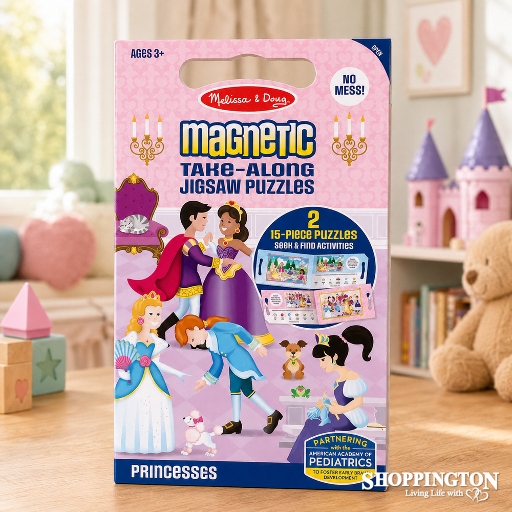 Melissa & Doug Magnetic Take-Along Jigsaw Puzzles - Princess