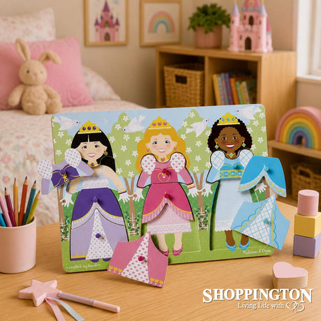 Melissa & Doug Peg Puzzle - Princess Dress-Up