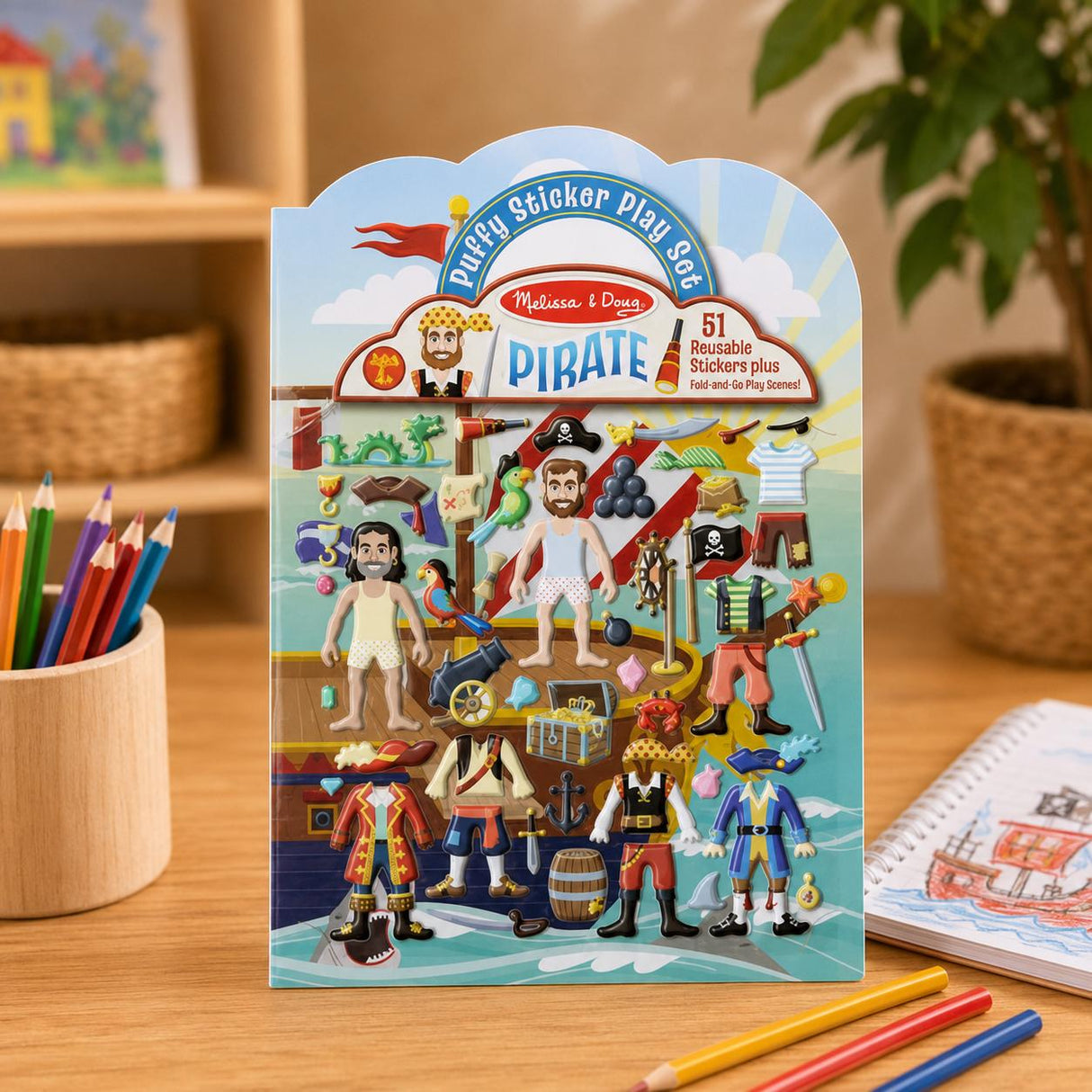 Melissa and Doug - Pirate Puffy Stickers