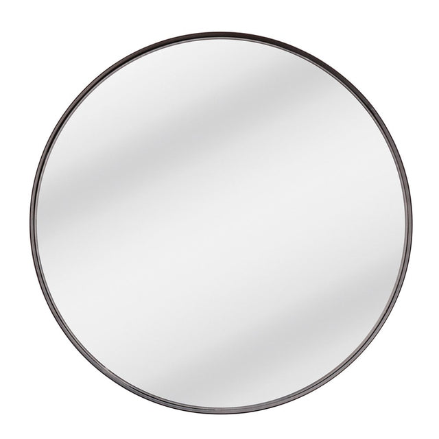 Metal Black Framed Mirror 70cm