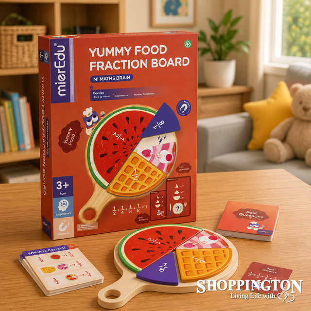 Mi Maths Brain - Yummy Food Fraction Board (Magnetic)