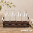 Mini 4 Bottle Vase & Tray