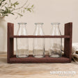 Mini Bottle Vases & Holder