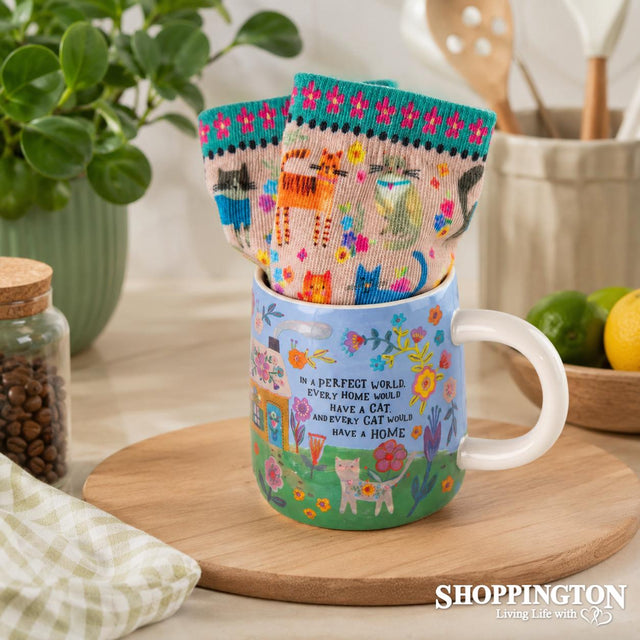 Mug & Sock Set - Every Cat Has A Home