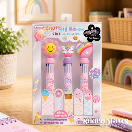 Multi-Colour 10-in-1 Ballpoint Pens