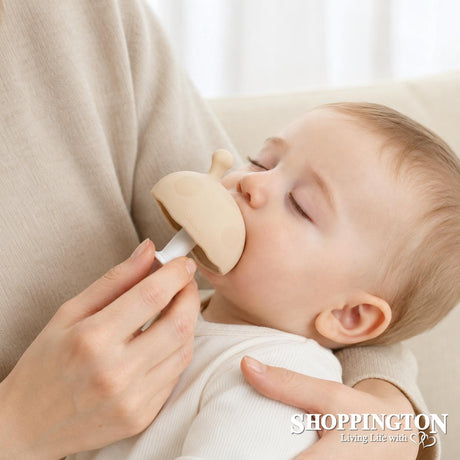 Mushroom Teether - Beige