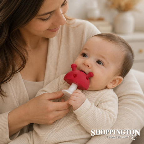 Mushroom Teether Chimney Red