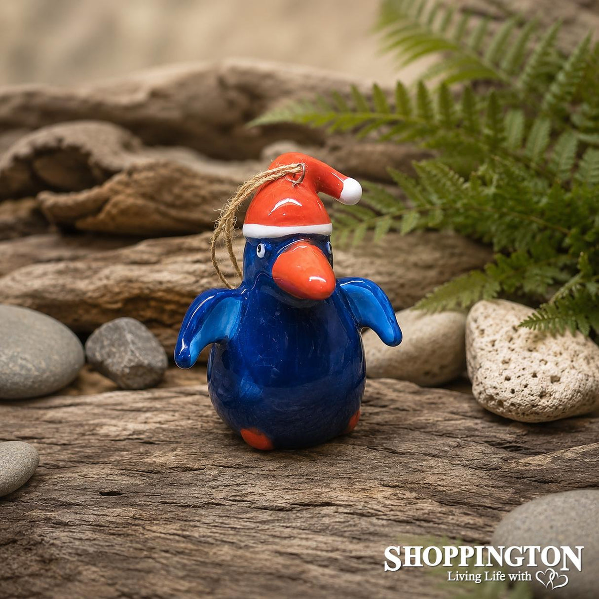 NZ Ceramic Christmas Decoration - Pukeko