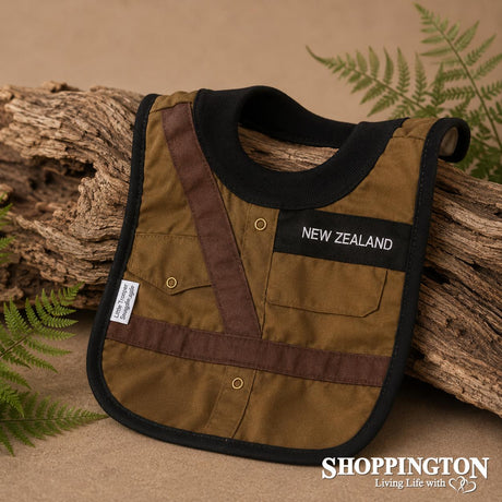 NZ Made Baby Bib / Army