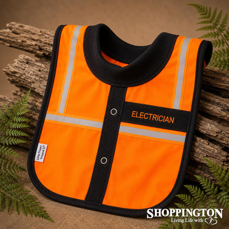 NZ Made Baby Bib / Electrician