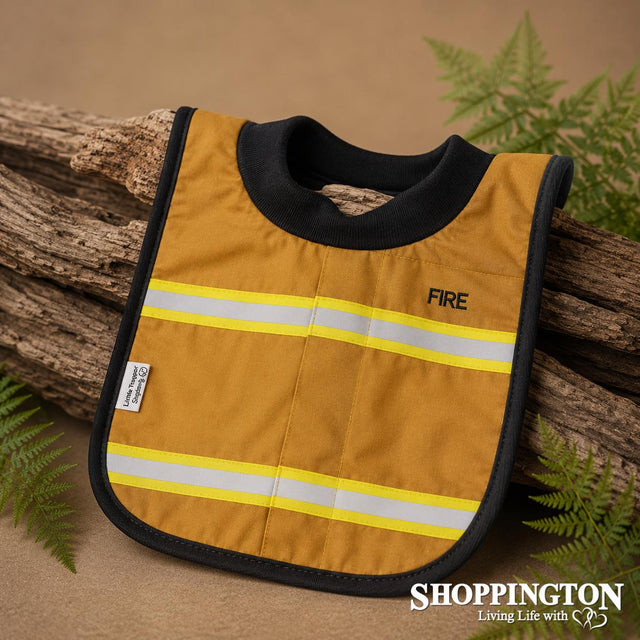 NZ Made Baby Bib / Fireman