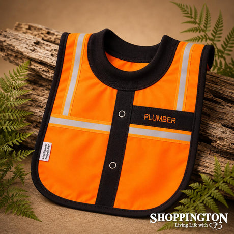 NZ Made Baby Bib / Plumber