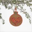 NZ Made Bauble: Red Heart
