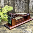 NZ Made Carved Toki with Pounamu Blade