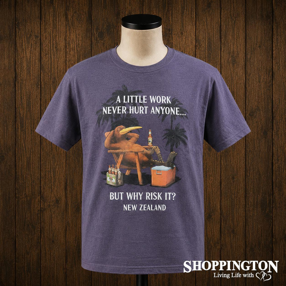 NZ Made Clothing - A Little Work - T-Shirt