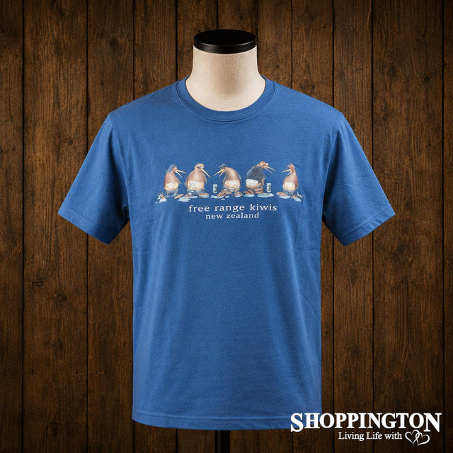 NZ Made Clothing - Free Range Kiwi's - T-Shirt