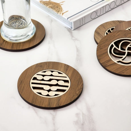NZ Made Coaster: Koru - River Rimu