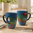 NZ Made Hand Painted - Blue Pukeko Blokes Mug