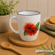 NZ Made Hand Painted - Double Pohutukawa Flower Blokes Mug