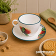 NZ Made Handpainted Cup and Saucer /ND Pohutukawa