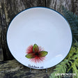 NZ Made Handpainted Round Plate 27cm / Pohutukawa