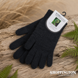 NZ Made Koru Knitwear - Possum Merino Gloves / Black