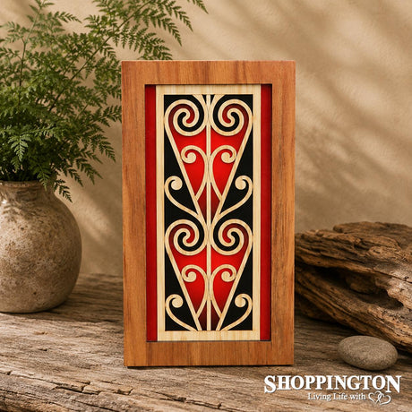 NZ Made Rimu Scroll Wall Art