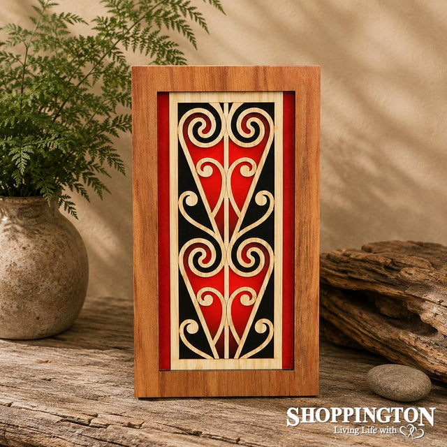 NZ Made Rimu Scroll Wall Art