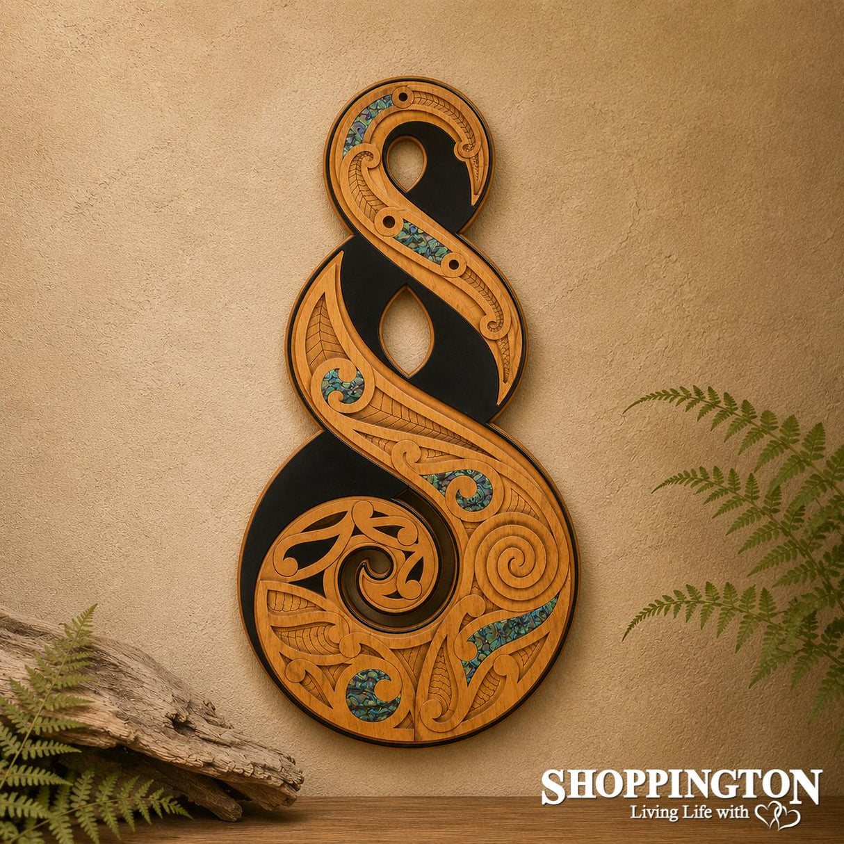 NZ Made Wooden Art Work - Twist