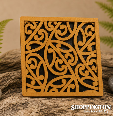 NZ Made Wooden Tile Art / Tahi
