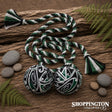 NZ Maori Patterned Poi - Green