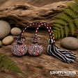 NZ Maori Patterned Poi - Red