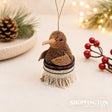Kiwi with Piupiu Xmas Decoration