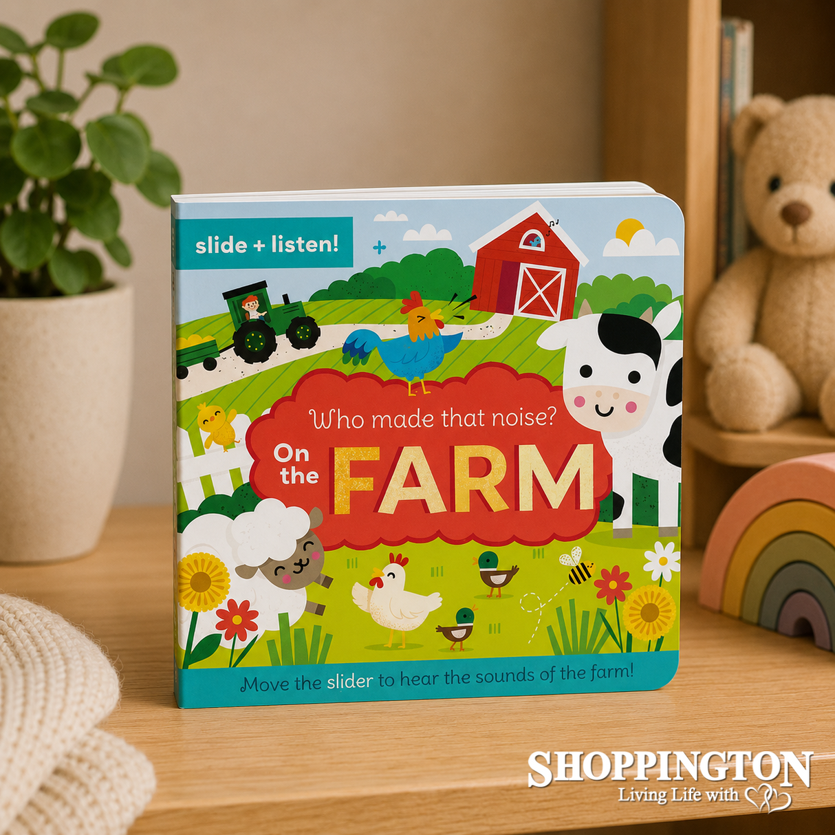 Farm Slide & Listen Board Book