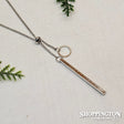 Necklace - Bar & Long Slip Chain