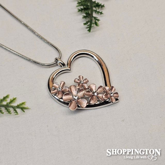 Necklace - Flower Heart