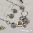 Necklace - Grey & White Daisy Set