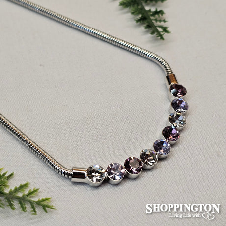 Necklace - Lavender Rhinestone