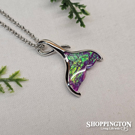 Necklace - Lavender Whale Tail