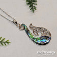 Necklace - Paua & Silver Hook