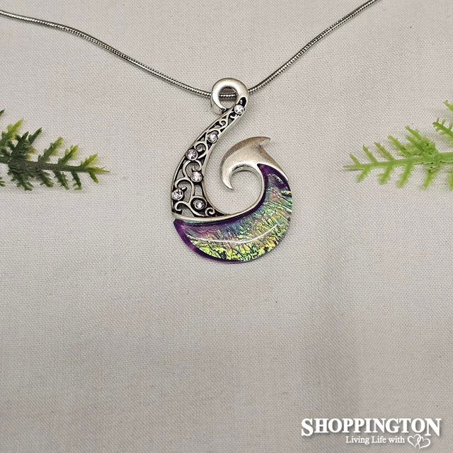 Necklace - Pink Fish Hook