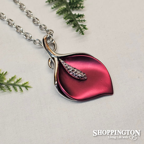 Necklace - Purple Lily