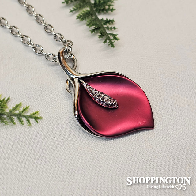 Necklace - Purple Lily