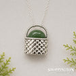 Necklace - Sterling Silver Kete & Pounamu