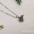 Necklace - Swarovski Crystal Kiwi / Rainbow