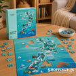 New Zealand Jigsaw - Map & Icons